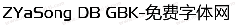 ZYaSong DB GBK字体转换